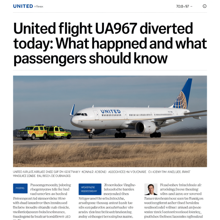 United Flight UA967 Diverted Today: What Happened and What Passengers Should Know